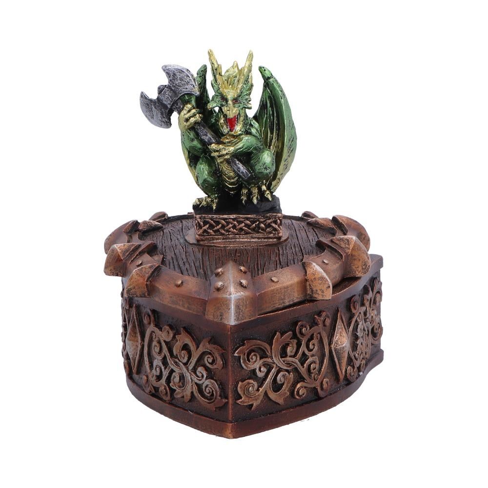 Nemesis Now - Hoard Defender Decorative box - Dragon - Green